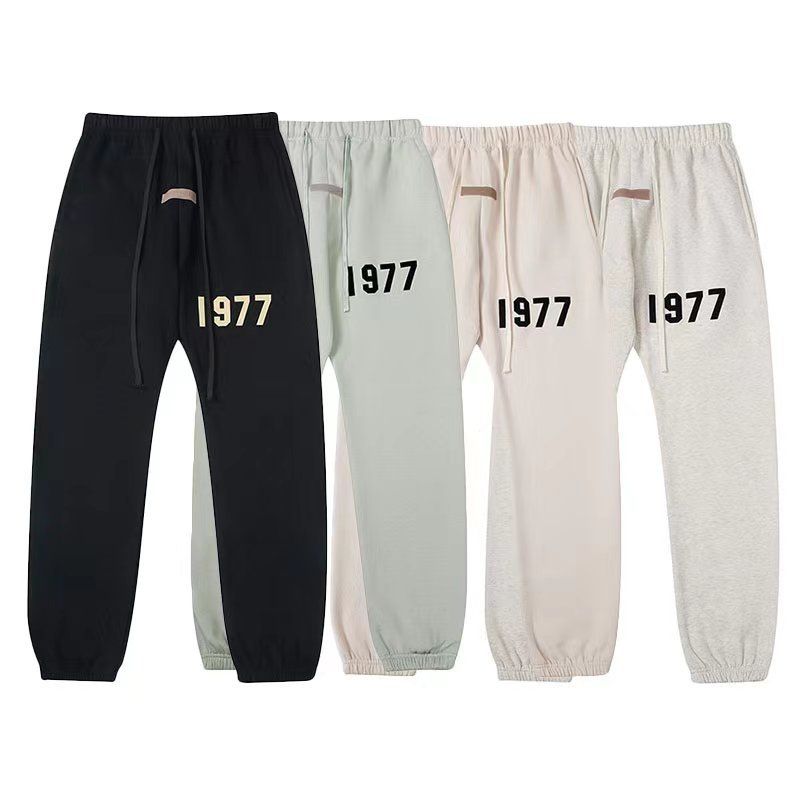 Calças de lã com logotipo da marca de roupas masculinas da moda, essenciais, F OG, calças masculinas e femininas_voghion.com