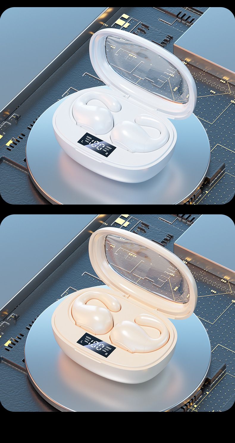 Neu M32 Wahre Drahtlose Clipping Bluetooth 5,3 Knochenleitung Zwei Ohr Keine Wertschätzung Tragen Lange Reichweite Ohrhörer_voghion.com