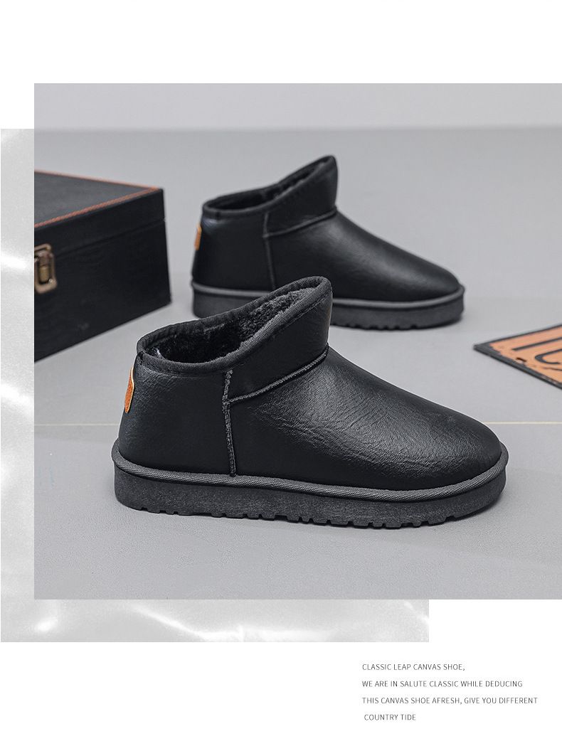 SHLIANG New Men's Winter Boots Outdoor Waterproof Winter Shoes For Men Snow Boots High Quality Non Slip Ankle Boots Warm Shoes X0082_voghion.com