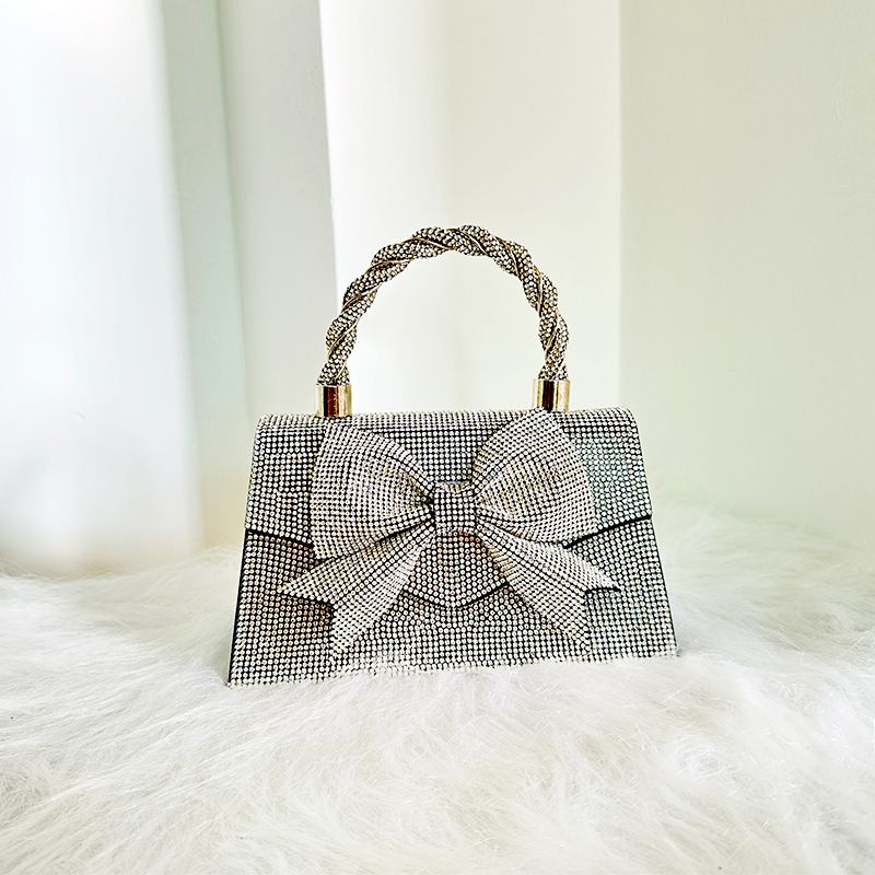 Tasche Damen Abendhandtasche 2024 Neuer Stil Heißer Strass Mit Metallkette Designer Brieftasche Kleid_voghion.com