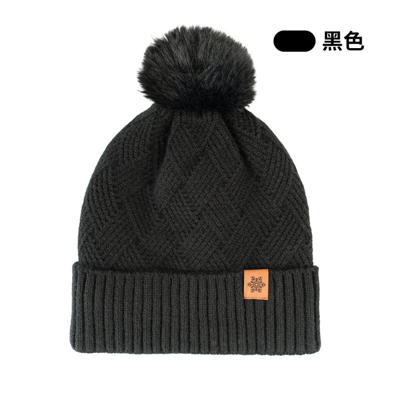 Schal Handschuhe Dreiteiliges Set Für Damen Herbst Winter Outdoor Warm Doppellagiges Garn Strickmütze_voghion.com