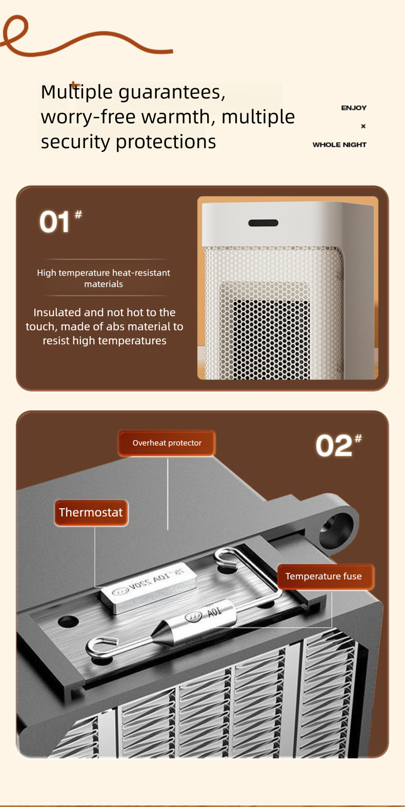 Riscaldatore elettrico piccolo da tavolo con timer oscillante, spina UE/USA, riscaldamento rapido per uso domestico_voghion.com