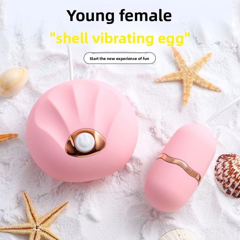 Mini vibromasseur simple Shell pour femme, jouet sexuel vaginal silencieux et télécommandé pour adulte_voghion.com