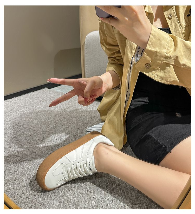 Multifunktionale Dexun Xiaobai 2024 Neue dicke Sohle Sportliche Holzbrett Agan Schuhe_voghion.com