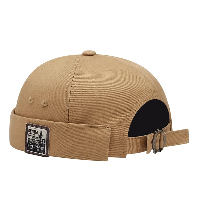 Kurze Mode Hut Frauen Trend Neue Retro Randlose Melone Haut Hut Mode Vielseitige Hut Männer Straße Hip Hop Kappe Ohne Visier_voghion.com