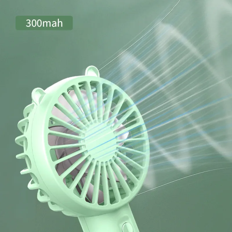 Portable Small Cooling Eyelash Mute Cooler Handheld Fan Mini USB Rechargeable Desk_voghion.com