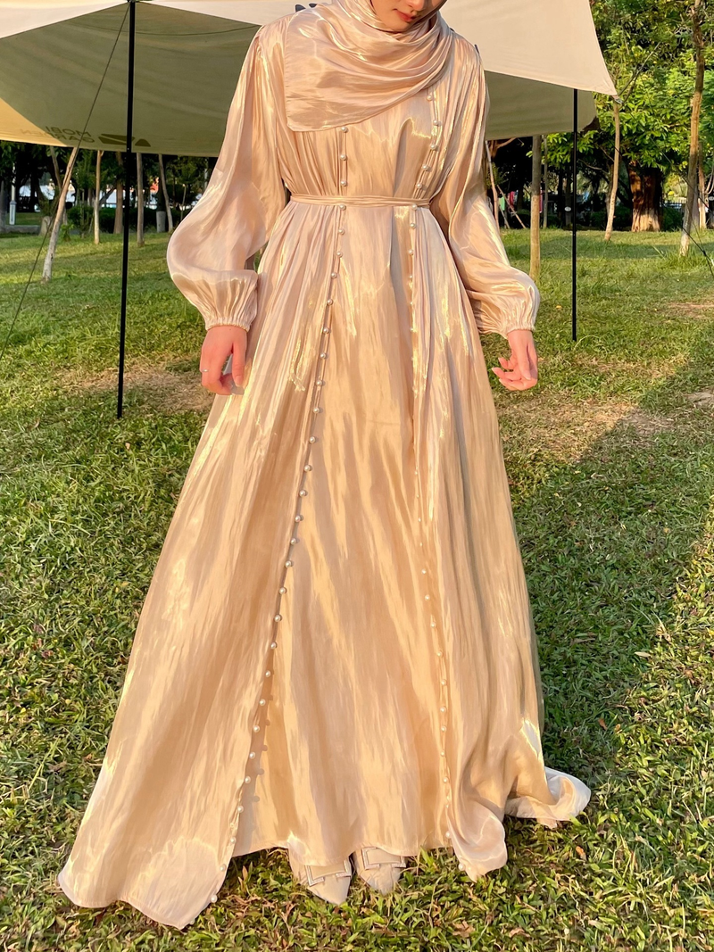 Muslim streamer evening gown dress robe_voghion.com