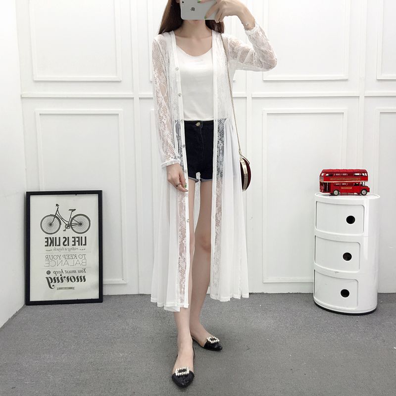 Camicia a maniche lunghe in pizzo in stile coreano_voghion.com