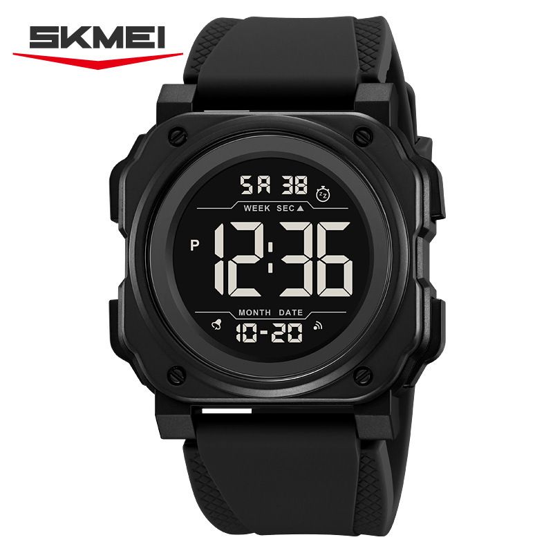 Shimei Fashion Sports Waterproof Für Studenten Herren Multifunktionale Einfache Elektronische Uhr mit großem Bildschirm_voghion.com