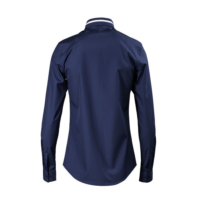 Ongeëvenaarde kwaliteit Nieuwe stijl Patchwork Bij Geborduurd Lang Mouw High-end Trendy Merk Shirt, Herenkleding_voghion.com