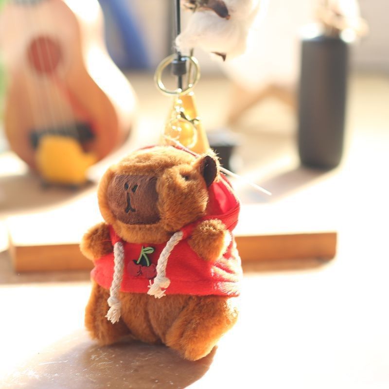 Capybara Adorable Plush Toy Keychain Soft Cute Animal Keyring For Bags Accessories And_voghion.com