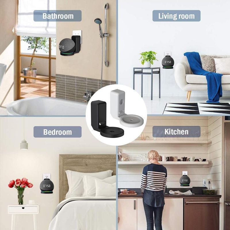 Soporte para altavoz inteligente Echo Dot 4 de 5.ª generación, soporte de audio y soporte de pared_voghion.com
