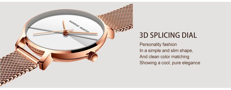 Relógio minimalista feminino com movimento de quartzo japonês, resistente à água, mostrador redondo elegante, pulseira de aço inoxidável, relógio moderno e criativo_voghion.com