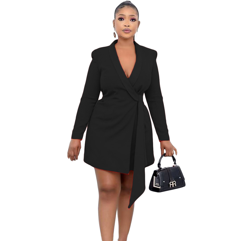 Damen-Kleid für Pendler, Büro, schmale Passform, Trägerrock, großes Kleid_voghion.com
