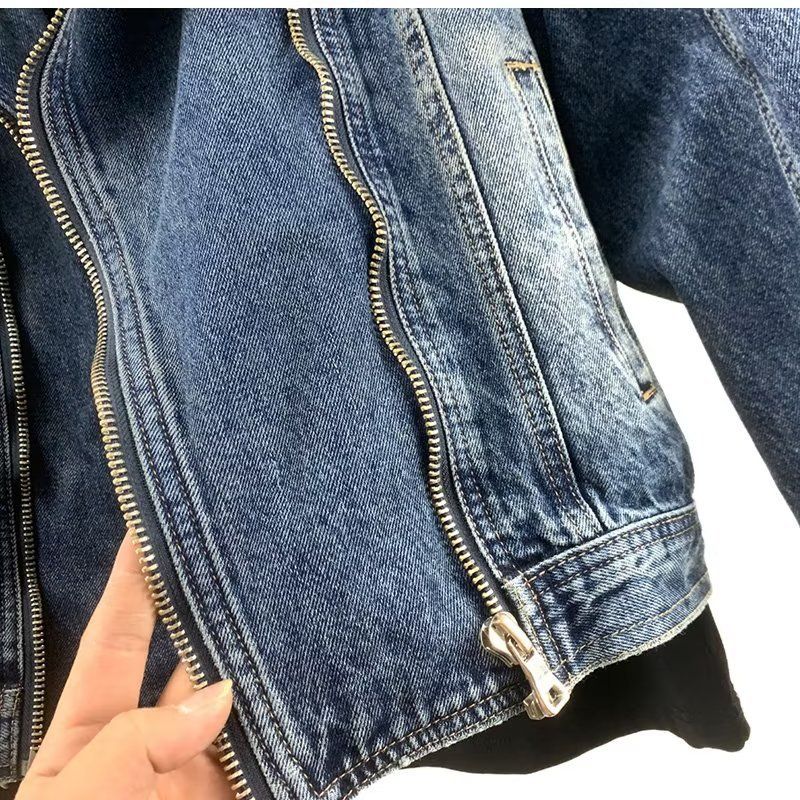 Nieuwe herfst denim jas heren oversized casual jas jeugd streetwear mode blauwe jeans jas voor tieners_voghion.com