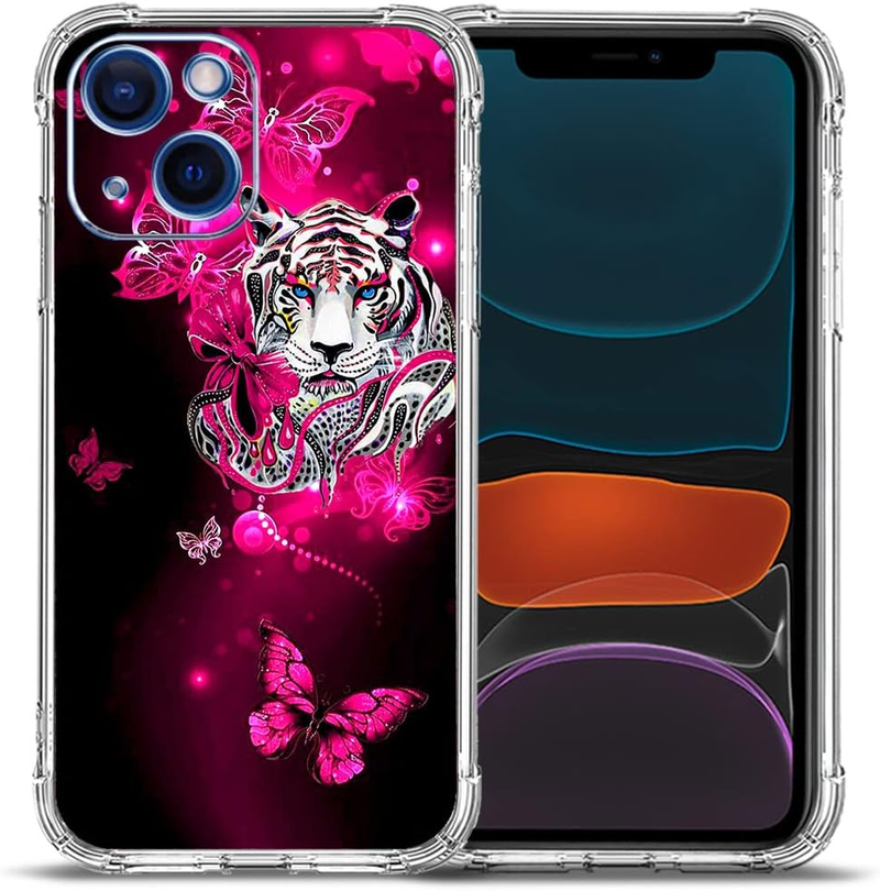 Custodia Beaucov, telefono in TPU antigoccia e rosa farfalla blu, protezione completa del corpo in TPU antiurto, resistente ai graffi_voghion.com