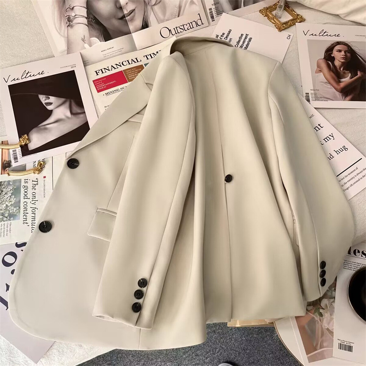 Damenbekleidung neues Design lässige Straßenmode weißer Anzug_voghion.com