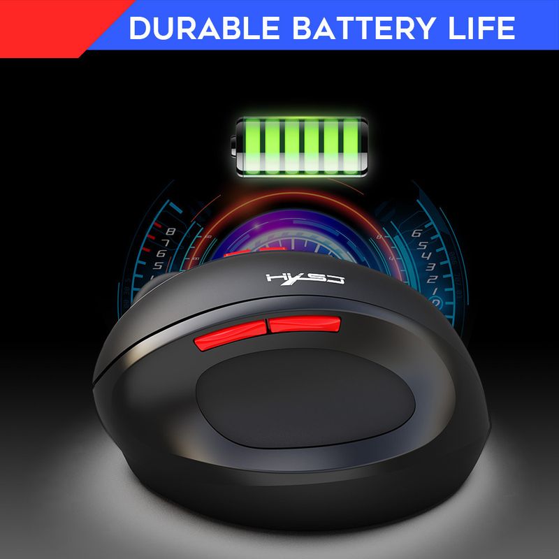 T31 2.4G trådløs genopladelig vertikal mus med 7 taster og ergonomisk design_voghion.com