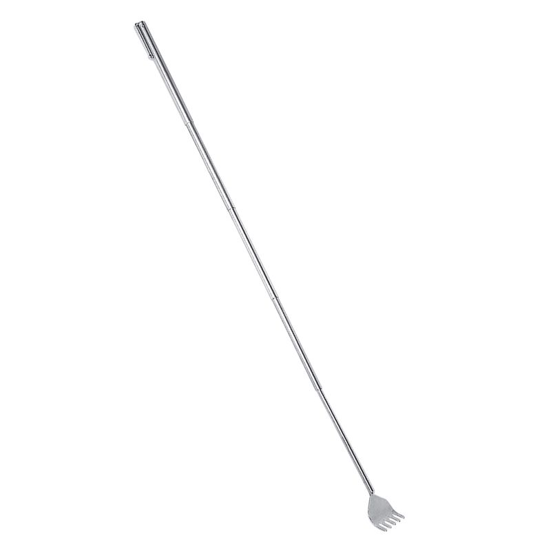 Rustfri, teleskopisk bærbar, udtrækkelig, praktisk lommepen Clip Back Scratcher_voghion.com