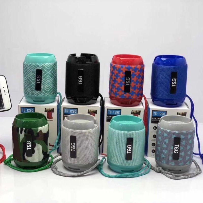 New TG129C Bluetooth Speaker Fabric Phone Stand Outdoor Portable Card Slot Subwoofer Radio_voghion.com