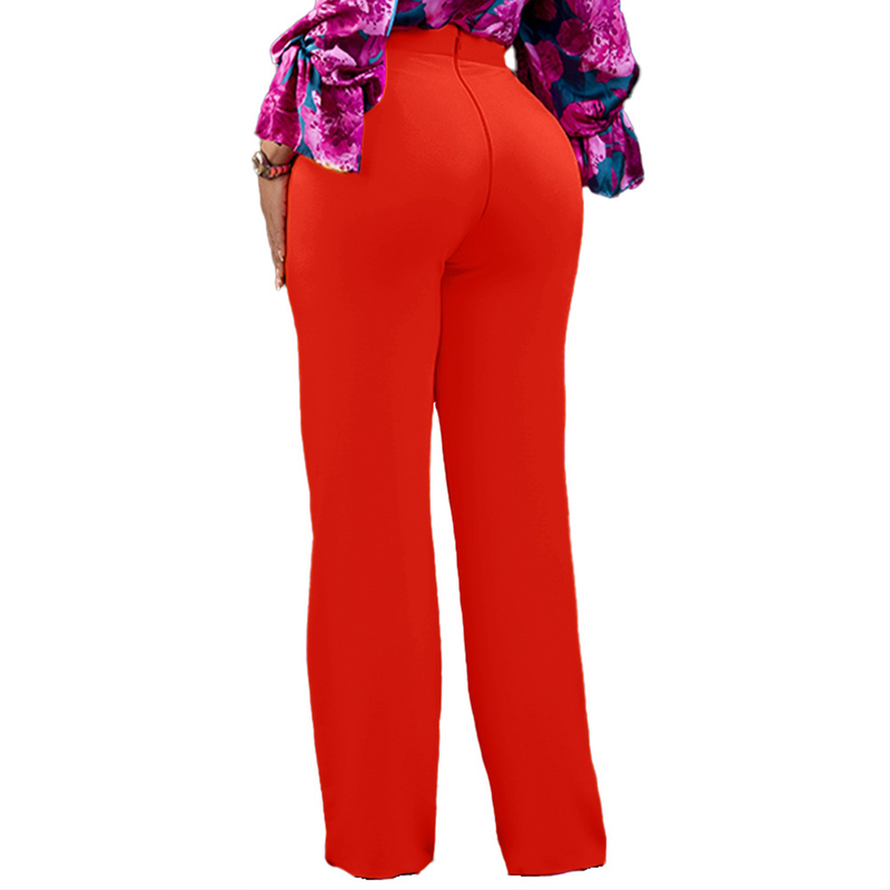 Women's fashion temperament Tongle casual large size wide leg pants_voghion.com