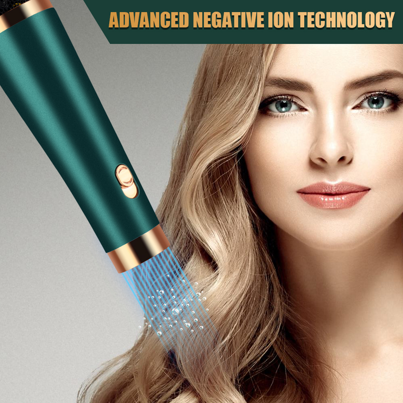 Multifunctional hair dryer One Auto Curling Step Hairdryer Electric Ion Hair Dryer Comb Hot Air Brush Styling Tool Barber Household _voghion.com