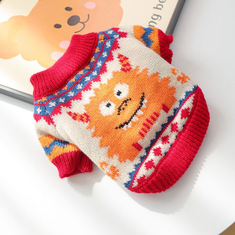 2025 Autumn Winter Pet Dog Cat Clothes Costume Apparel Pumpkin Halloween Sweater_voghion.com