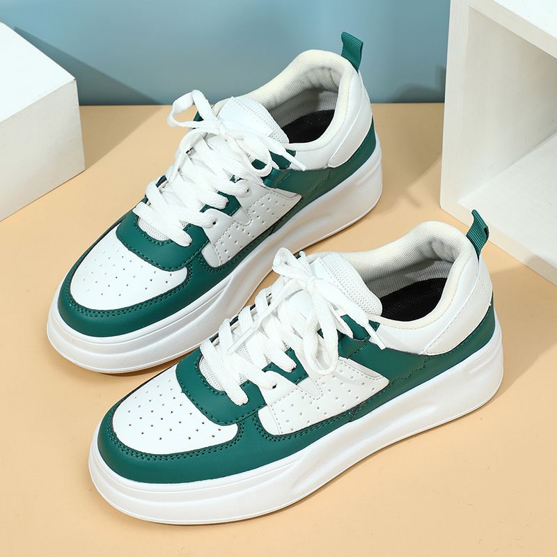 Patineta de suela gruesa para parejas, transpirable, ligera, informal, deportiva, para estudiantes, para exteriores, versátil, moderna, talla S, para mujer_voghion.com