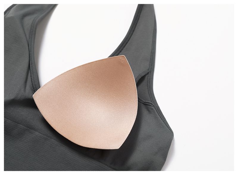 Roupas femininas Respirável Halter Neck Lindas Costas Yoga Sutiã Sem Costura Roupa Interior Esportiva Feminina Verão À Prova de Choque Fitness Top 7725_voghion.com