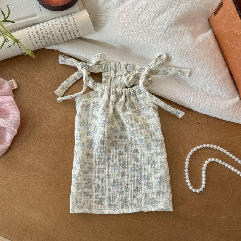 Pigiama in garza traspirante con imbracatura, per animali domestici, vestiti per cuccioli, cani di piccola taglia, in cotone, per primavera ed estate_voghion.com