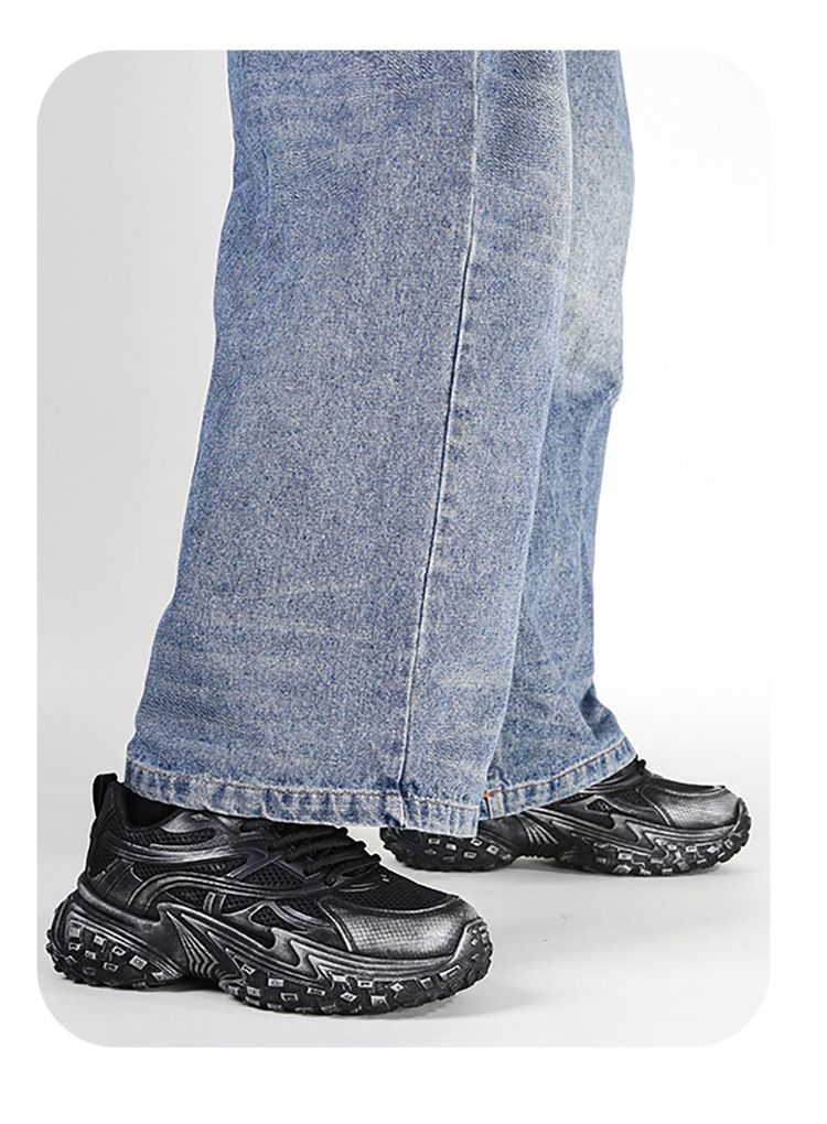 Schuhe Sportschuhe Herren Laufschuhe Dickbesohlte Daddy-Schuhe Herren Freizeitschuhe Atmungsaktives Mesh All Match Fashion Schuhe_voghion.com