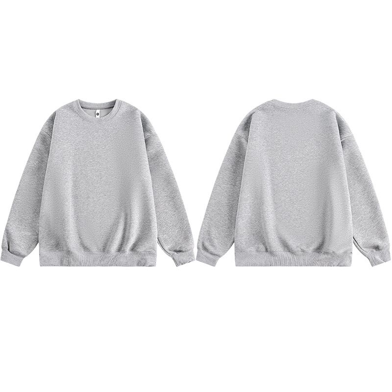 xxbro Felpa girocollo con fodera in pile, semplice, versatile, da uomo, autunno inverno, nuova tendenza, maglietta casual ampia_voghion.com