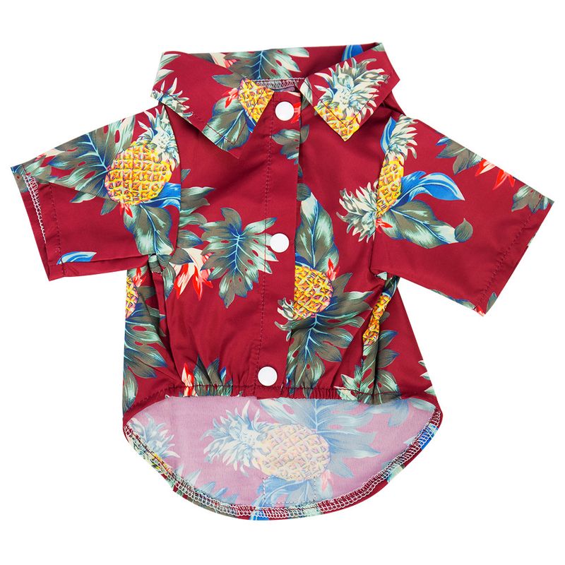 Abbigliamento per cani di piccola e media taglia, camicia hawaiana, gatto Golden Retriever, primavera estate, quattro stagioni, stile spiaggia_voghion.com