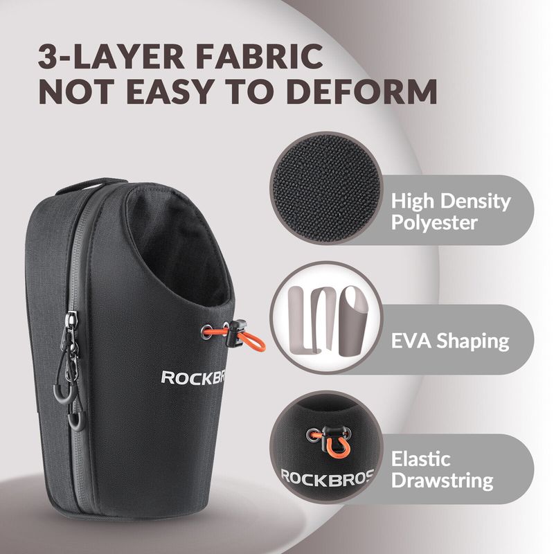 Borsa da manubrio per bicicletta ROCKBROS con portaborraccia da 1,5 l per borracce_voghion.com