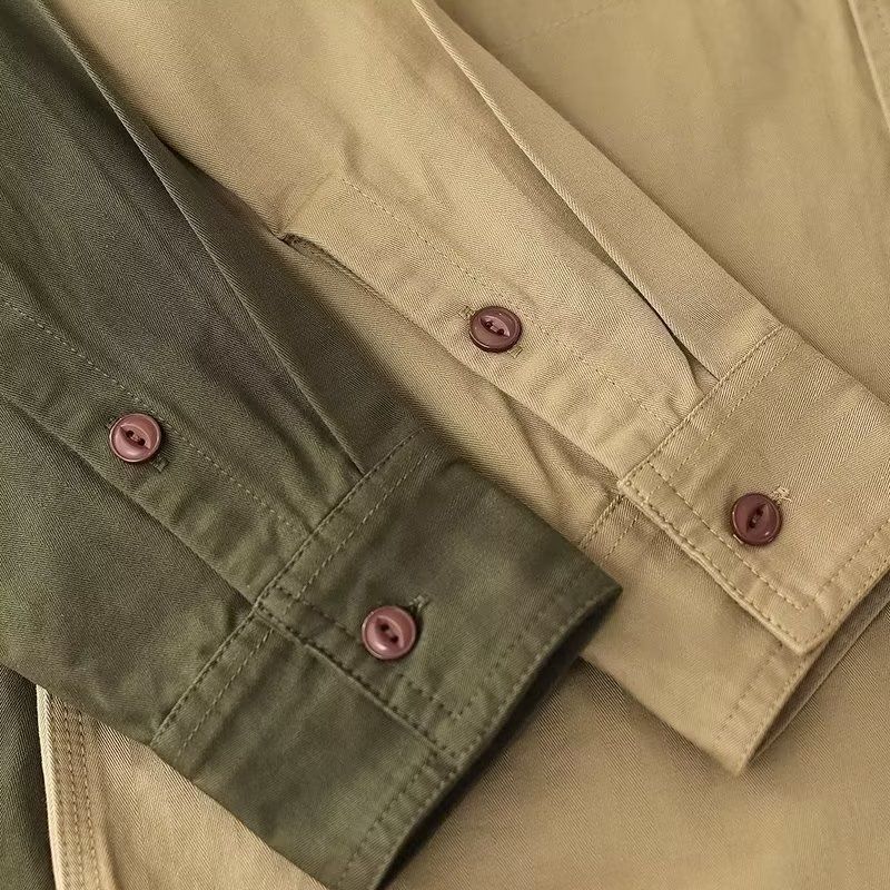 Amerikanischen Stil Arbeitskleidung Langarm Lose Tough Guy Jagd Hemd Männer Frühling Jacke Mantel_voghion.com