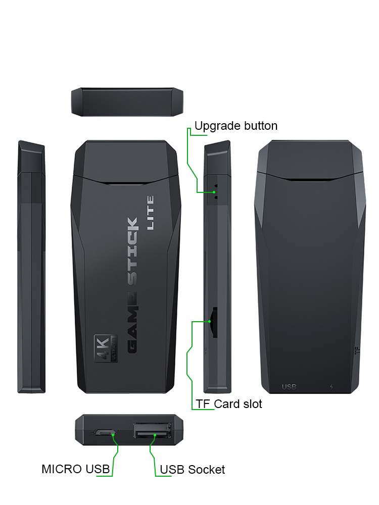 Console de jeu portable Classic 64 Go M8 Lite Stick 4K_voghion.com