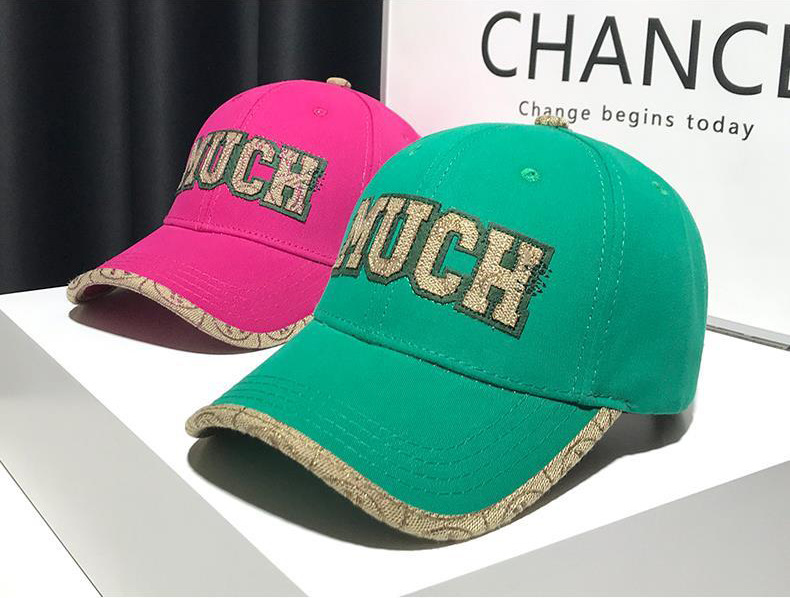 2023 Autumn and winter new high quality women's embroidered letter baseball cap small fragrant wind with hard top face small cap_voghion.com