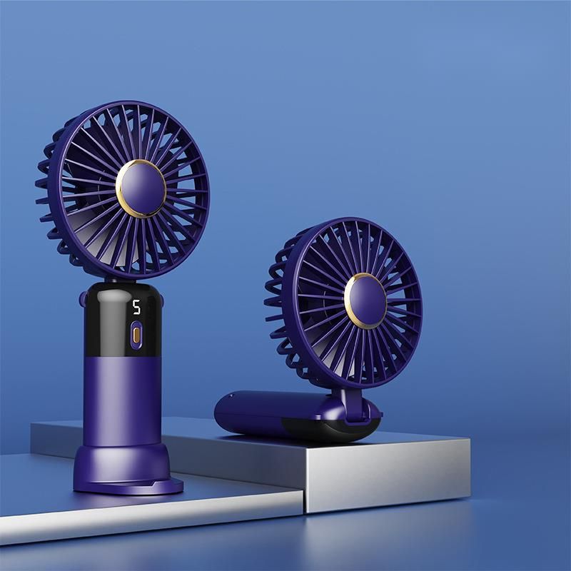 Personal USB Portable Handheld Mini Desktop Foldable Strong Wind Outdoor Gift Electric Fan_voghion.com