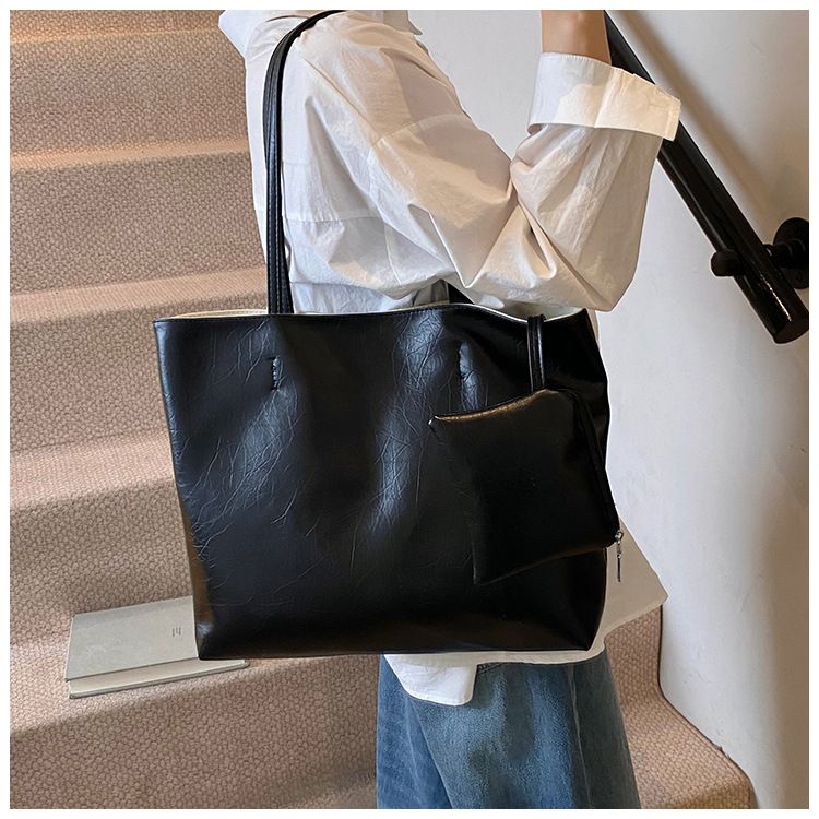 Torby damskie Torba retro Prosta torba retro Damska nowa duża pojemność torba na ramię pod pachami Torba podróżna_voghion.com