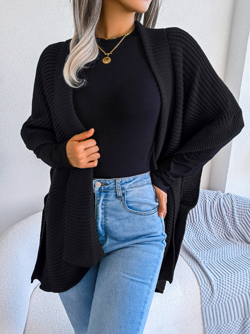 Ropa de mujer Ins estilo real tiro otoño e invierno casual suelto talla grande cárdigan suéter chaqueta estación independiente ropa de mujer_voghion.com