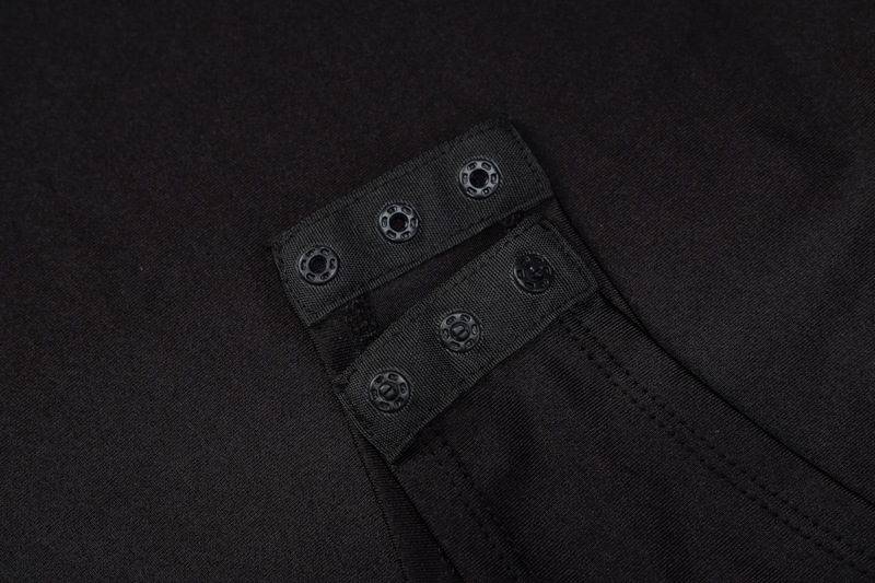 Damesmode Hoge hals Jumpsuits met lange mouwen Mouwen Slim Fit body's_voghion.com