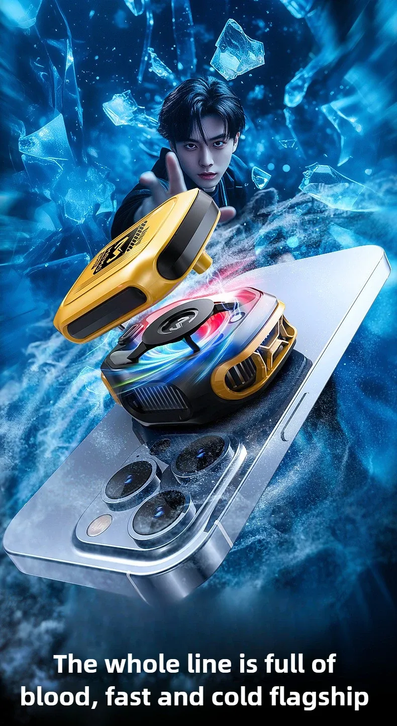 MEMO CX12 Mobile Phone Cool Heat Sink AI Semiconductor With Battery Digital Display Cooling Radiator For IOS Android_voghion.com