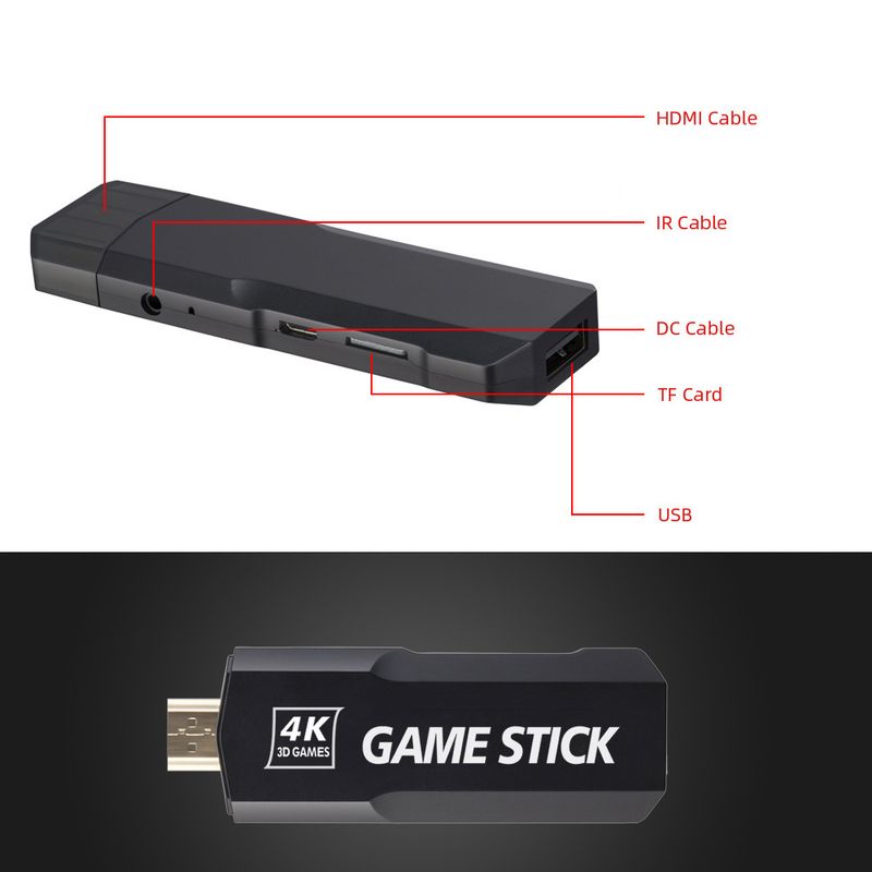 M9 Retro Wireless TV Game Console With 2.4G Dual Controllers, Mini Arcade System For PS1 & Classic Gaming, 32G/64G/128G Storage, HDMI Output_voghion.com