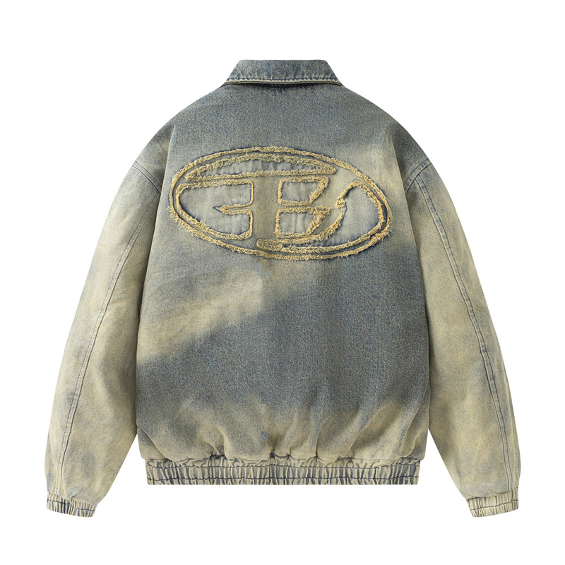 Men's Clothing Gradient Wash Water Thickened Cotton Denim Jacket Jacket_voghion.com
