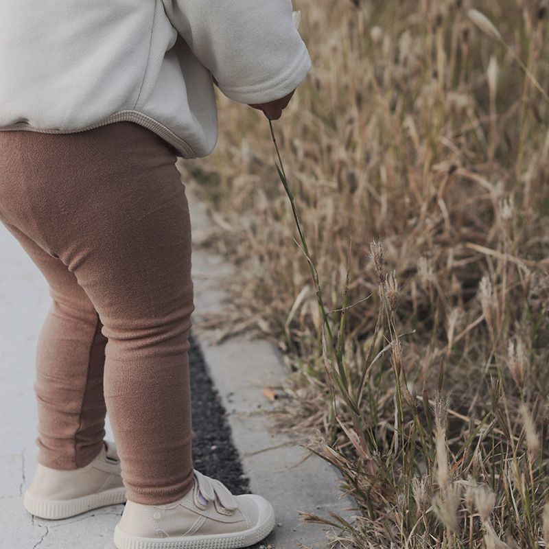 Koreansk stil forår og sommer baby tynde cropped leggings til mænd og kvinder Baomodal bløde, højelastiske ensfarvede slim-fit bukser_voghion.com