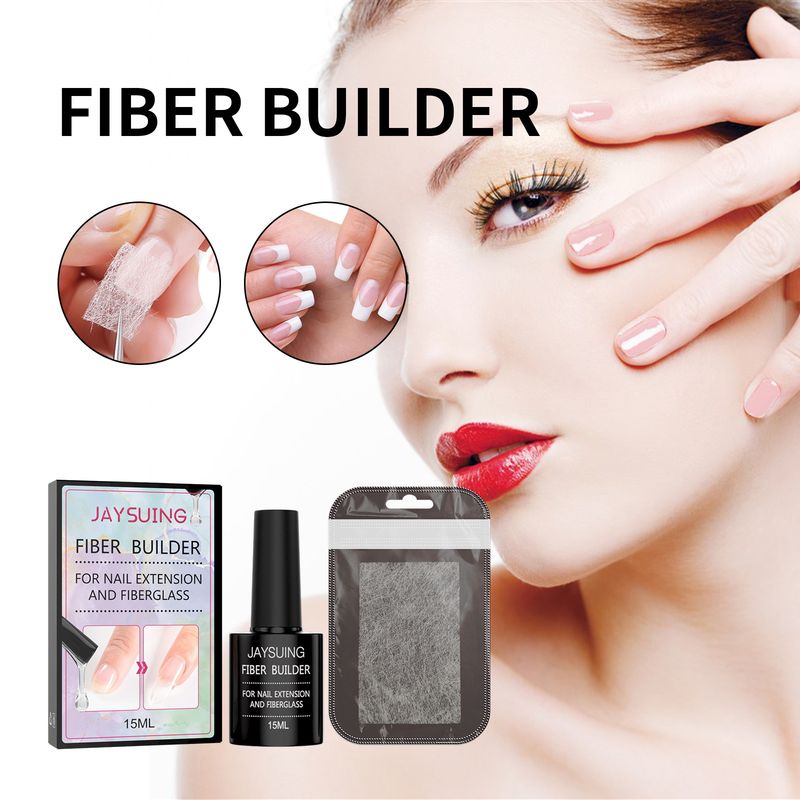 Jaysuing Enhancement Foglio in fibra indolore Set di gel per estensioni unghie naturali anti-crepe_voghion.com