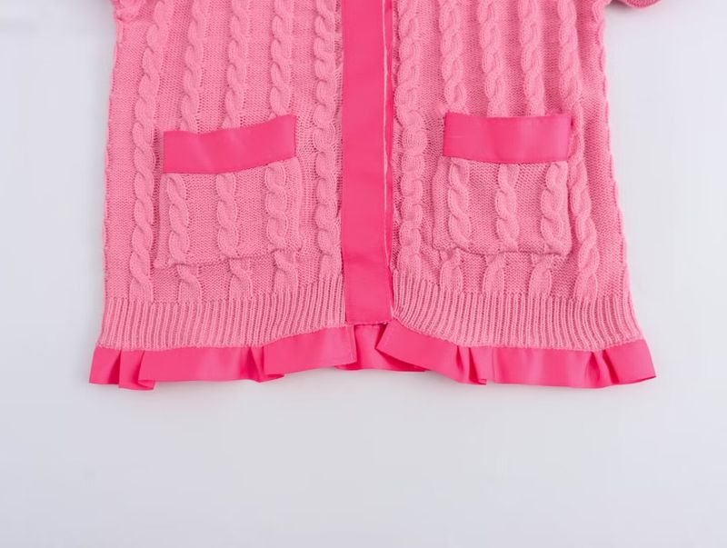 2024 Sommer Neues Damenmode-Street-Top mit offenem Kragen und Spleißpullover_voghion.com