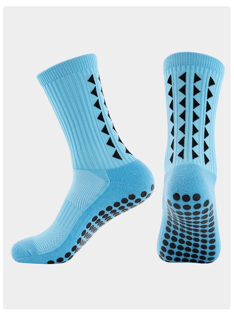 2023 nuovi calzini da calcio a metà polpaccio con fondo in asciugamano ispessito e distribuzione professionale, calzini sportivi da allenamento antiscivolo per uomo e donna, assorbenti del sudore_voghion.com