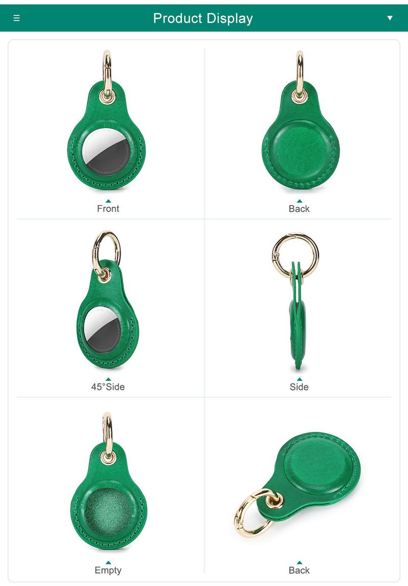 Suitable for Airtag protective pet keychain, positioning tracker, leather case, anti loss artifact_voghion.com