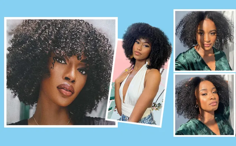 Afro Kinky Curly Bundles Brasiliani Estensioni Capelli Umani Tessitura_voghion.com